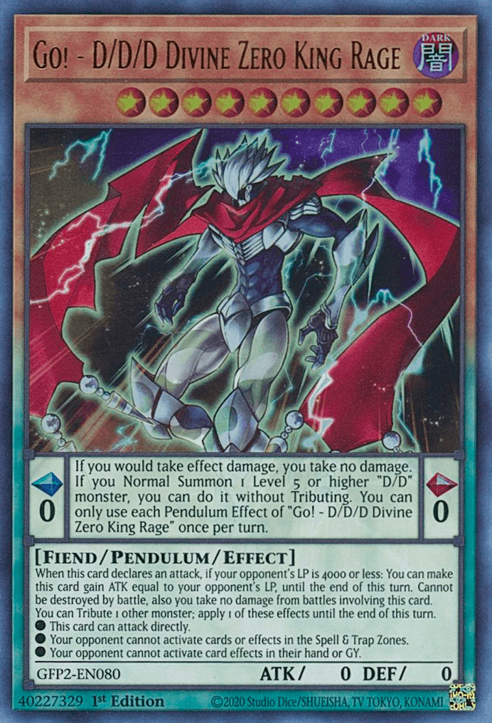 Go! - D/D/D Divine Zero King Rage [GFP2-EN080] Ultra Rare - Josh's Cards
