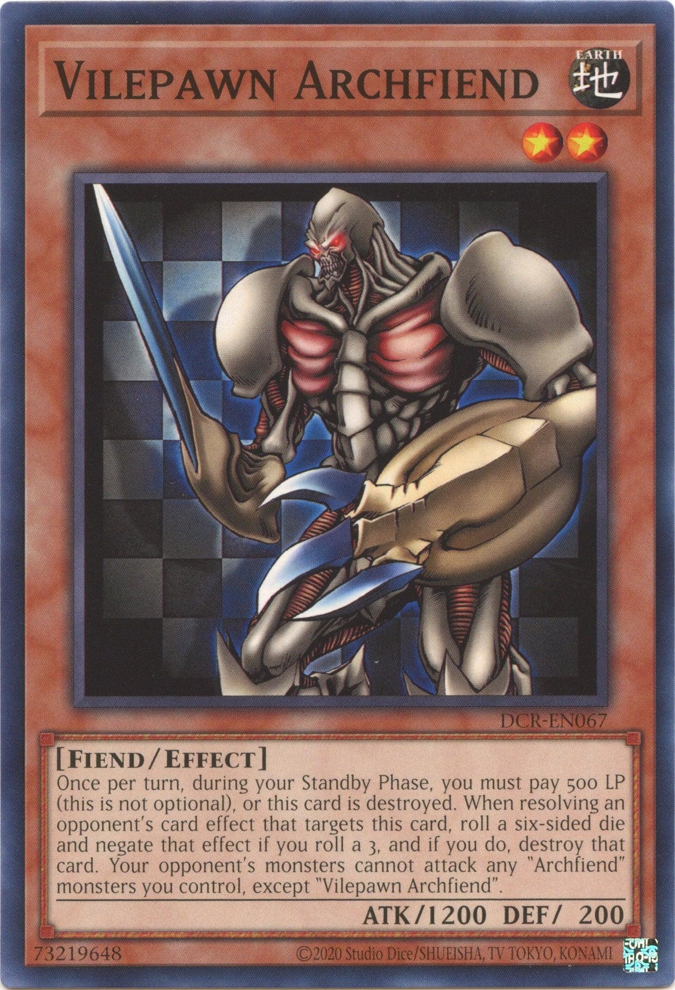 Vilepawn Archfiend (25th Anniversary) [DCR-EN067] Common - Josh's Cards