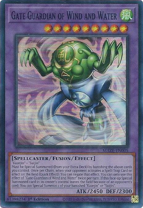 Gate Guardian of Wind and Water [MAZE-EN005] Super Rare - Josh's Cards