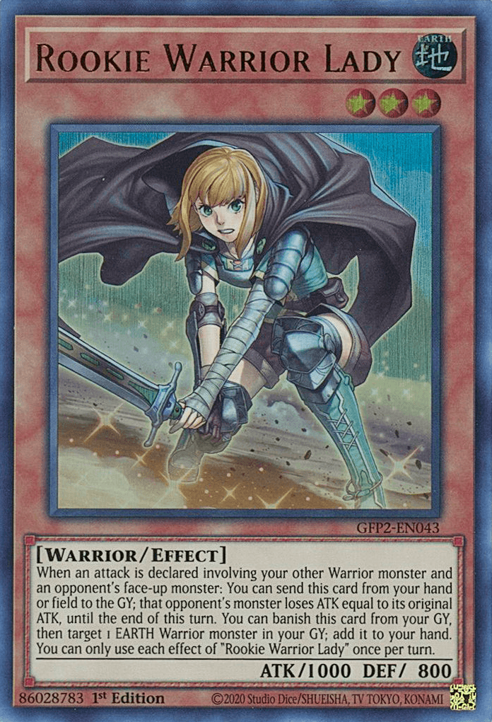 Rookie Warrior Lady [GFP2-EN043] Ultra Rare - Josh's Cards