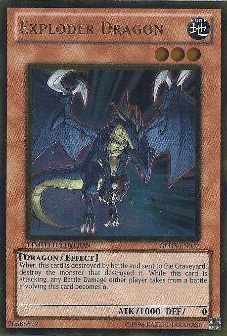 Exploder Dragon [GLD3-EN012] Gold Rare - Josh's Cards