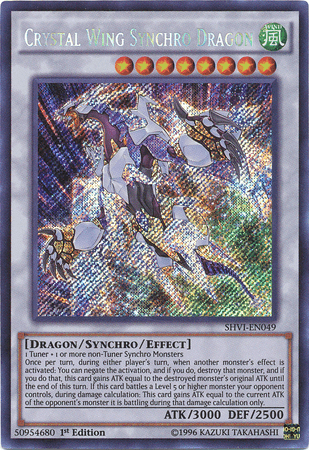 Crystal Wing Synchro Dragon [SHVI-EN049] Secret Rare - Josh's Cards