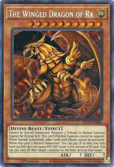The Winged Dragon of Ra [KICO-EN065] Secret Pharaoh's Rare - Josh's Cards
