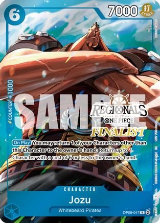 Jozu (Regionals Finalist Card Set 26-27 Vol.2) (OP08-047) - One Piece Promotion Cards Foil