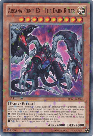 Arcana Force EX - The Dark Ruler [SP13-EN043] Starfoil Rare - Josh's Cards