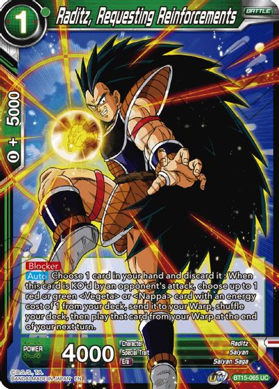 Raditz, Requesting Reinforcements (BT15-065) [Saiyan Showdown] Parallel Foil