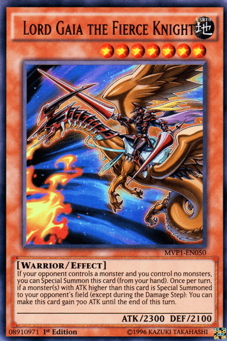 Lord Gaia the Fierce Knight [MVP1-EN050] Ultra Rare - Josh's Cards
