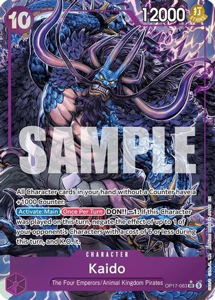 Kaido (063) (Alternate Art) (OP17-063) - The World's Strongest Warriors Foil