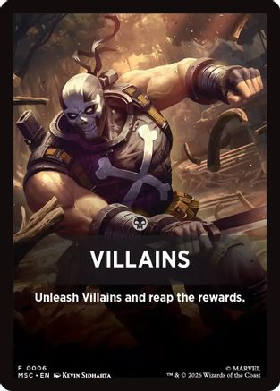 Villains Theme Card (MSC-006) - Commander: Marvel Super Heroes