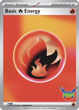 Basic Fire Energy (30th Celebration) 010 - MEE Mega Evolution Energies Holofoil