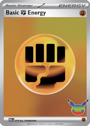 Basic Fighting Energy (30th Celebration) 014 - MEE Mega Evolution Energies Holofoil