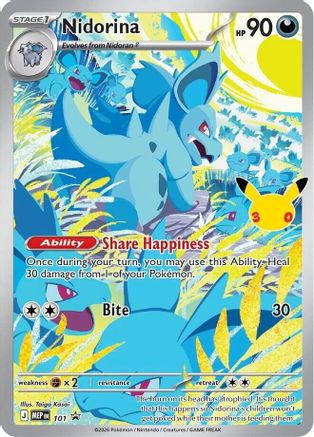 Nidorina (30th Celebration) 101 - ME Mega Evolution Promo Holofoil