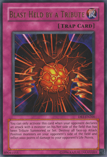 Blast Held by a Tribute [DR1-EN266] Ultra Rare - Josh's Cards