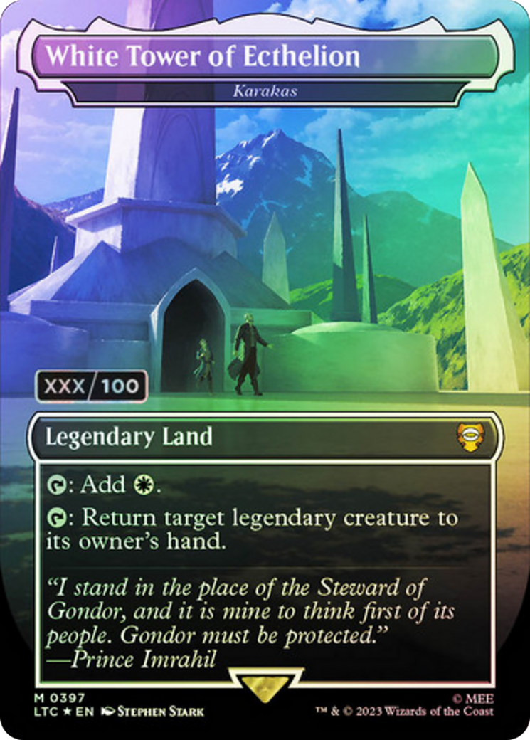 Karakas (LTC-397) - Tales of Middle-earth Commander / White Tower of Ecthelion (Borderless) Foil