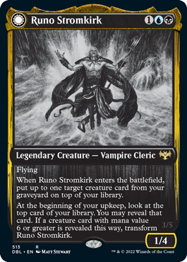 Runo Stromkirk // Krothuss, Lord of the Deep (DBL-513) - Innistrad: Double Feature: (Double Faced Transform) Foil