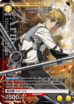 Armin Arlelt (012) (R*) (UEX07BT/AOT-2-012) - UEX07BT Attack on Titan Vol 2 Foil