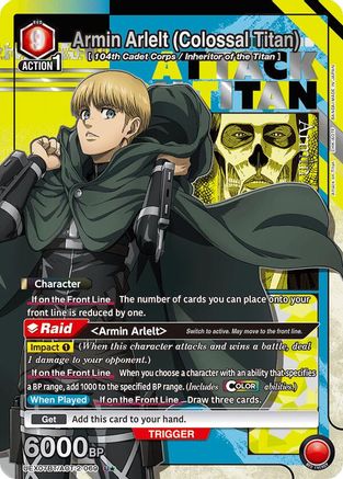 Armin Arlelt (Colossal Titan) (069) (U*) (UEX07BT/AOT-2-069) - UEX07BT Attack on Titan Vol 2 Foil