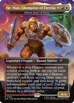 He-Man, Champion of Eternia - Winota, Joiner of Forces (SLD-2768) - Secret Lair Drop Series Foil