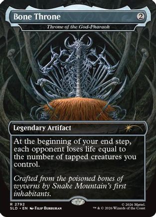 Bone Throne - Throne of the God-Pharaoh (SLD-2792) - Secret Lair Drop Series Foil