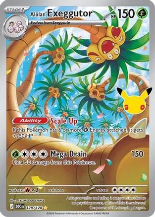 Alolan Exeggutor 129/128 - ME 30th Celebration Holofoil