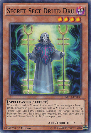 Secret Sect Druid Dru [MP14-EN133] Common - Josh's Cards