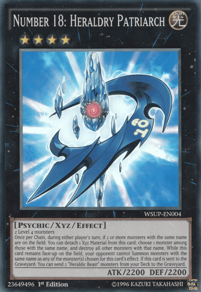 Number 18: Heraldry Patriarch [WSUP-EN004] Super Rare - Josh's Cards