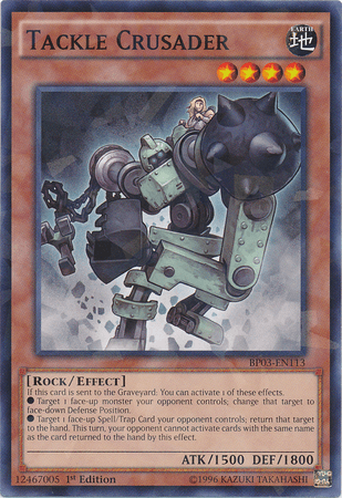 Tackle Crusader [BP03-EN113] Shatterfoil Rare - Josh's Cards
