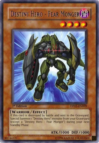 Destiny Hero - Fear Monger [DP05-EN009] Rare - Josh's Cards
