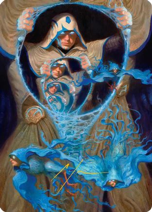 The Theorist, Jace Beleren Art Card (Gold-Stamped Signature) (ASFRA-047) - Art Series: Reality Fracture