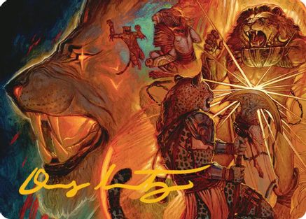 Way of the Warlord Art Card (Gold-Stamped Signature) (ASFRA-033) - Art Series: Reality Fracture