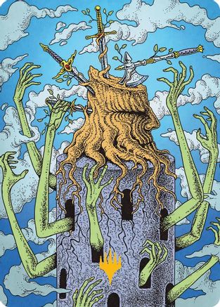 Flourishing Grapple Art Card (Gold-Stamped) (ASFRA-051) - Art Series: Reality Fracture