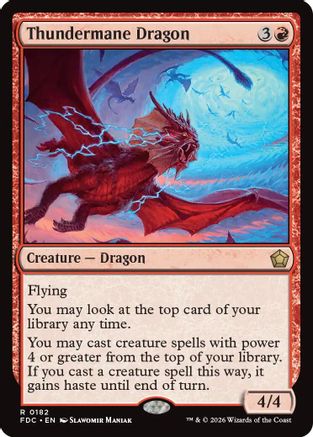 Thundermane Dragon (FDC-182) - Commander: Foundations