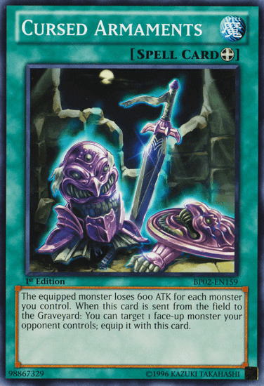Cursed Armaments [BP02-EN159] Common - Josh's Cards