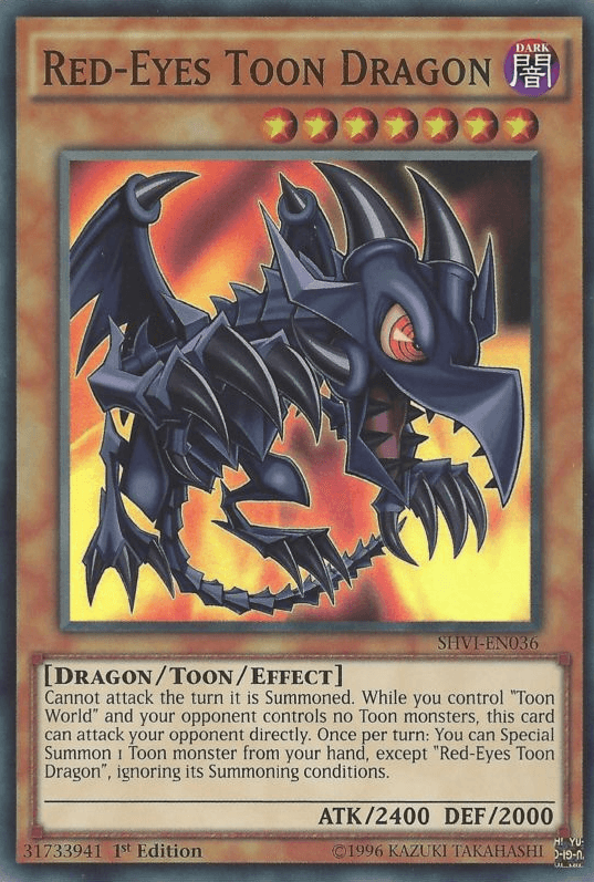 Red-Eyes Toon Dragon [SHVI-EN036] Super Rare - Josh's Cards