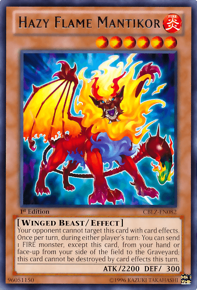 Hazy Flame Mantikor [CBLZ-EN082] Rare - Josh's Cards