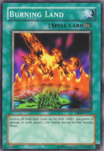 Burning Land [DB1-EN177] Common - Josh's Cards