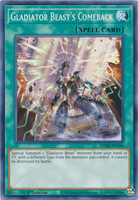 Gladiator Beast's Comeback [MP20-EN184] Common - Josh's Cards