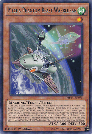 Mecha Phantom Beast Warbluran [MP14-EN075] Rare - Josh's Cards