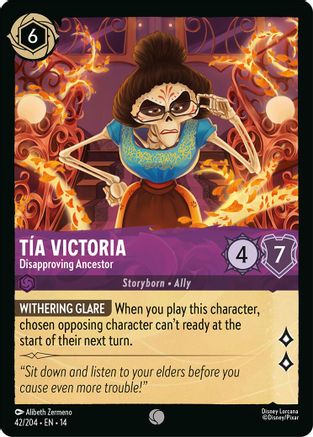 Tia Victoria - Disapproving Ancestor (42/204) - Hyperia City Cold Foil