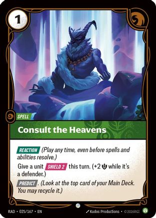 Consult the Heavens (025/167) - Radiance Foil