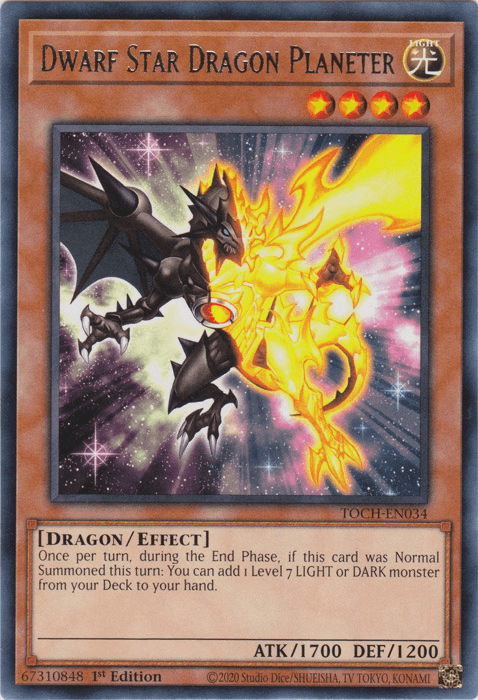 Dwarf Star Dragon Planeter [TOCH-EN034] Rare - Josh's Cards