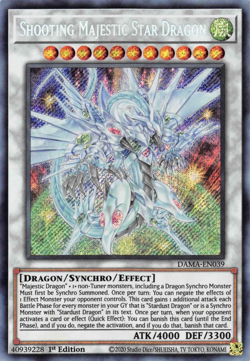 Shooting Majestic Star Dragon [DAMA-EN039] Starlight Rare - Josh's Cards
