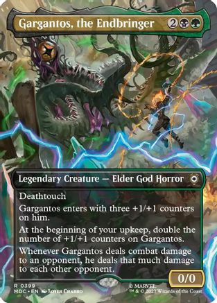 Gargantos, the Endbringer (Borderless) (MDC-399) - Commander: Marvel: Darkhold Destiny Foil