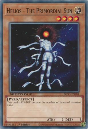 Helios - The Primordial Sun (SGX3-ENF01) - Speed Duel GX: Duelists of Shadows 1st Edition