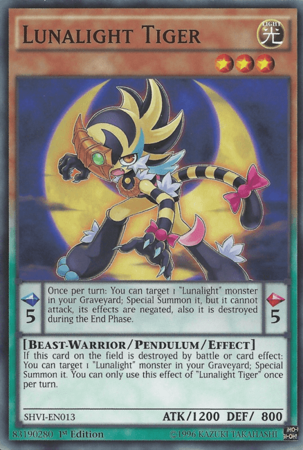 Lunalight Tiger [SHVI-EN013] Common - Josh's Cards