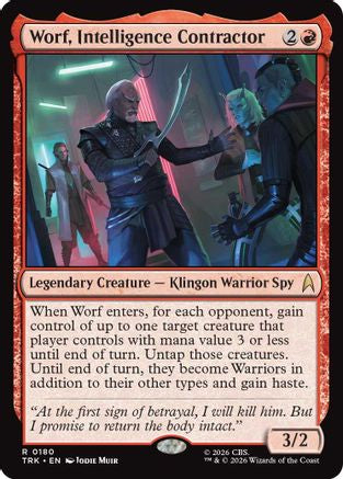 Worf, Intelligence Contractor (TRK-180) - Star Trek Foil