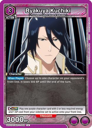 Byakuya Kuchiki (UE01DC/BLC-1-049) - UE10DC Bleach Thousand Year Blood War Advanced Deck Foil