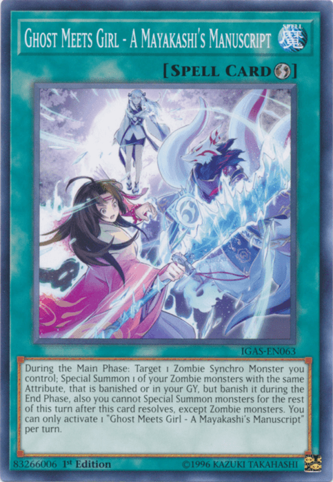 Ghost Meets Girl - A Mayakashi's Manuscript [IGAS-EN063] Common - Josh's Cards