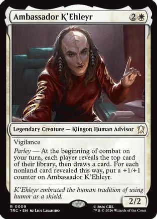 Ambassador K'Ehleyr (Surge Foil) (TRC-009) - Commander: Star Trek Foil