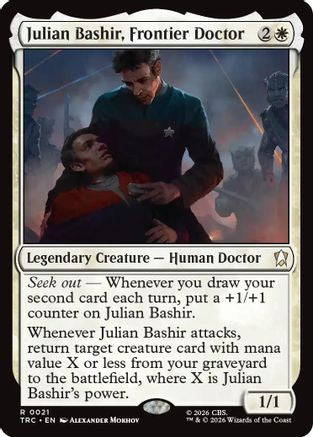 Julian Bashir, Frontier Doctor (Surge Foil) (TRC-021) - Commander: Star Trek Foil
